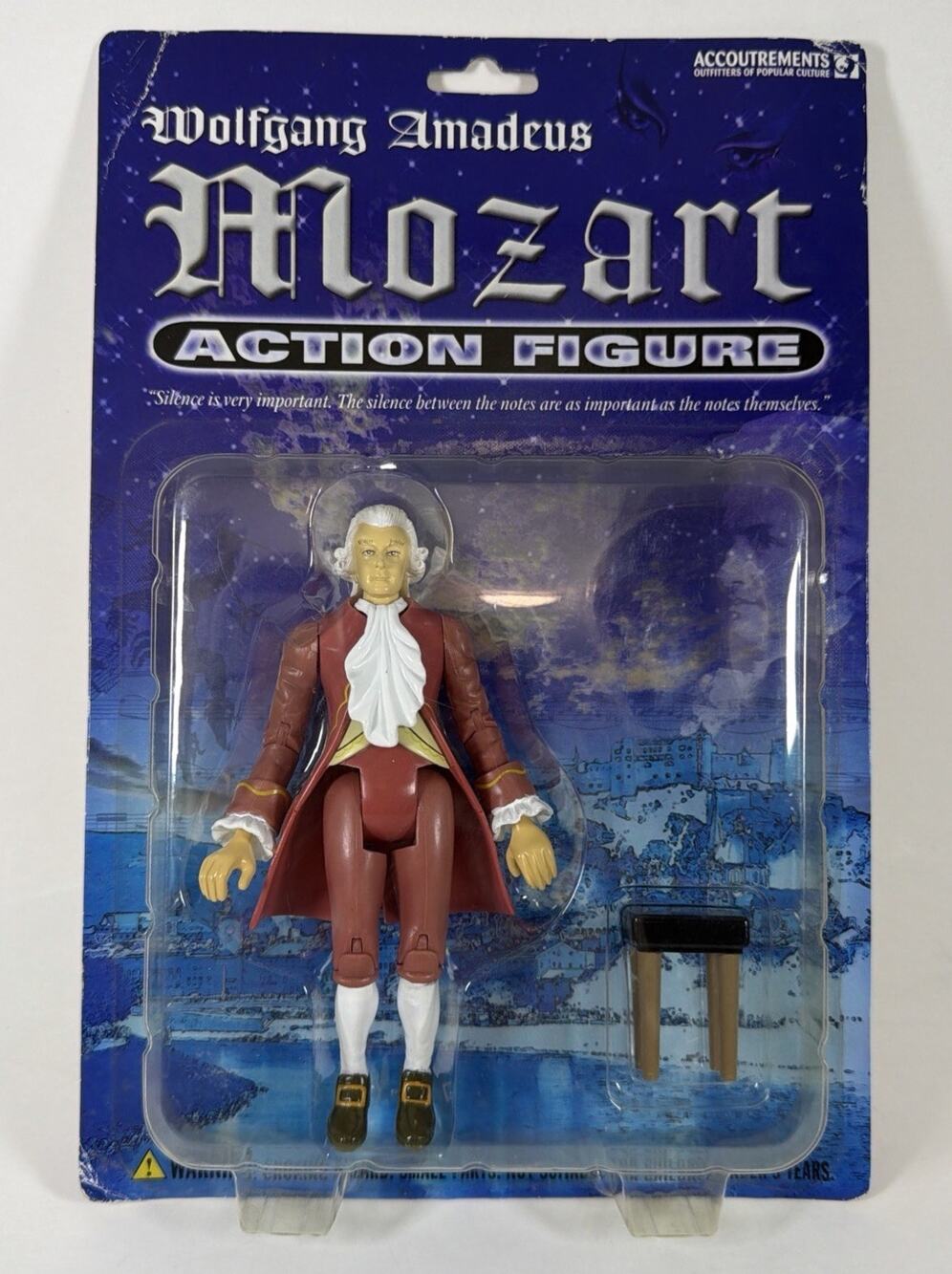 Vtg 2004 Mozart Action Figure - Accoutrements Wolfgang Amadeus Action Figure New